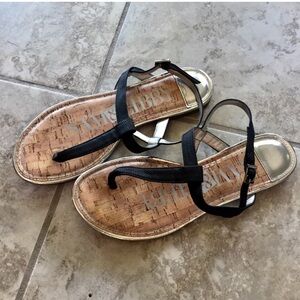 Sam&Libby Black and Silver Women's Sandals